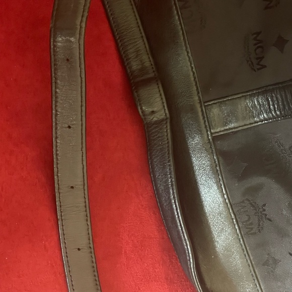 GUC MCM Visetos Nylon Bucket Bag - Picture 13 of 13